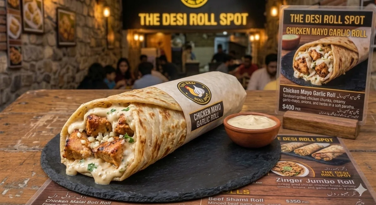 Chicken Mayo Garlic Roll