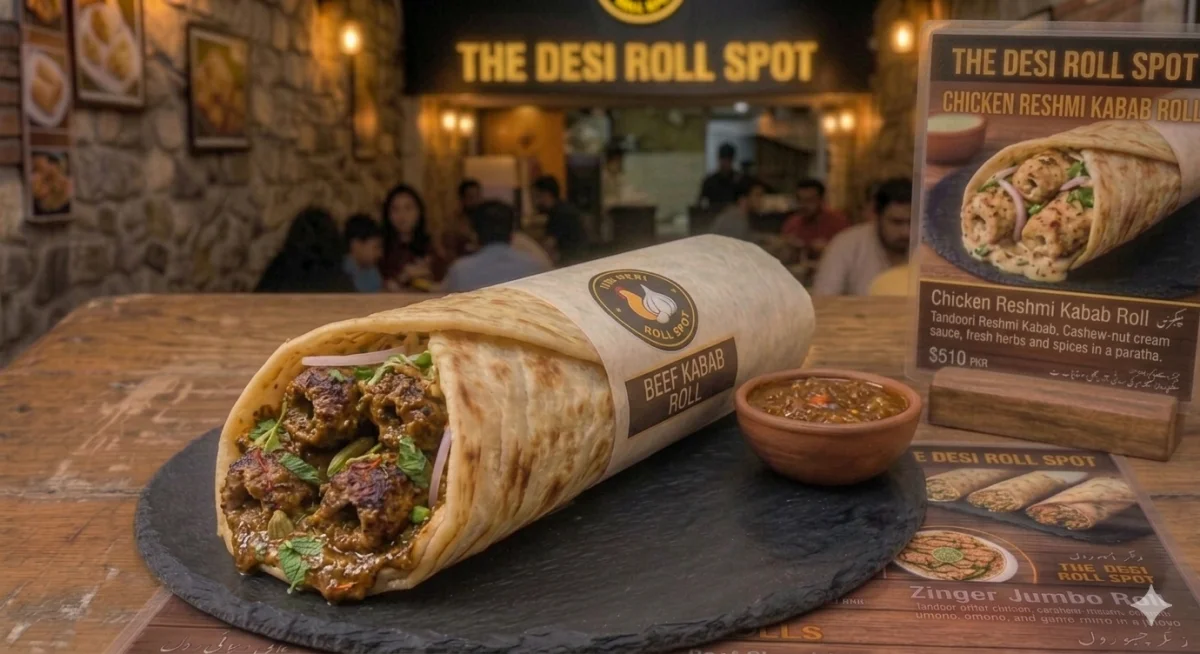 Beef kabab Roll