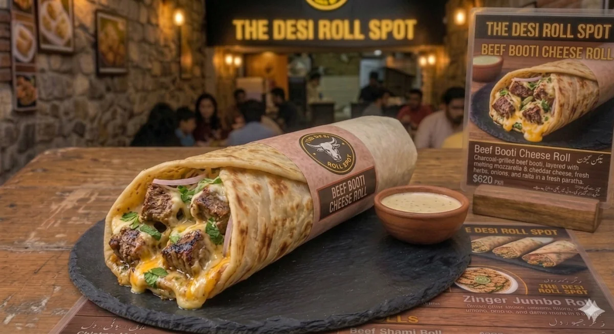 Beef Booti Cheese Roll